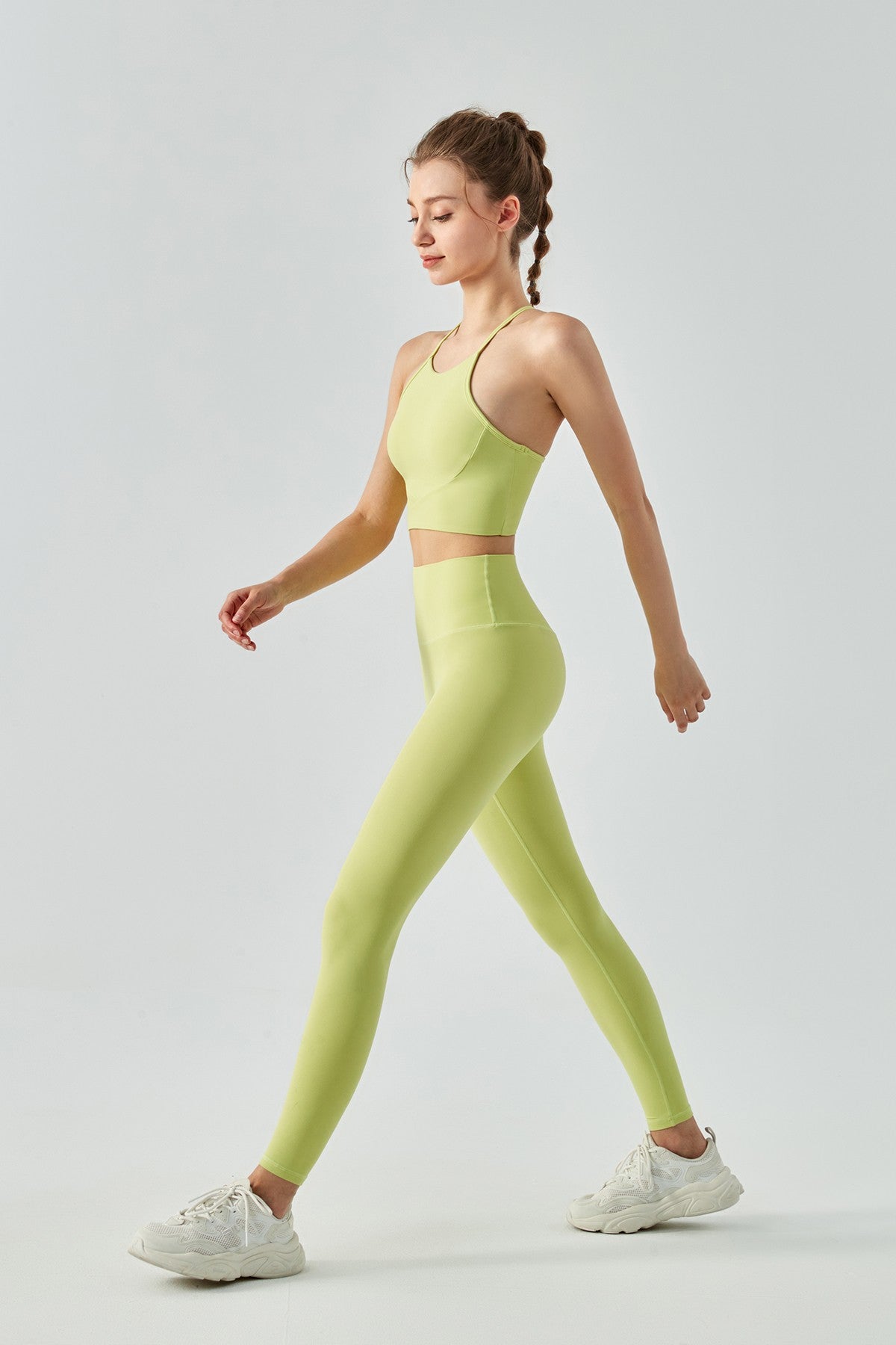 High-Rise No Front Seam Leggings by bornfocus