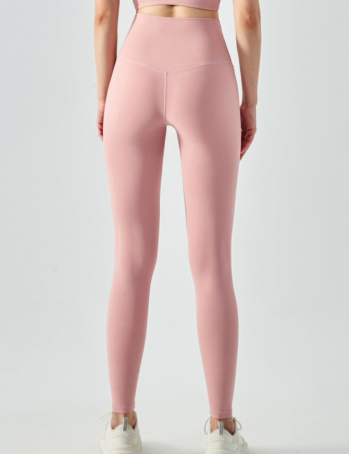 High-Rise No Front Seam Leggings by bornfocus