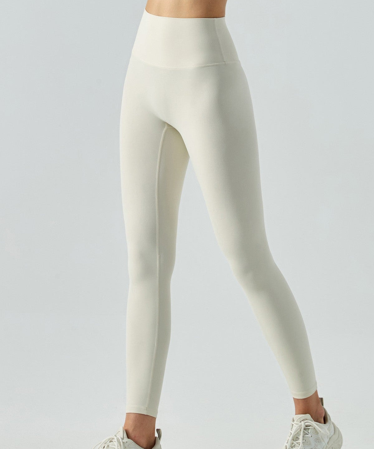 High-Rise No Front Seam Leggings by bornfocus