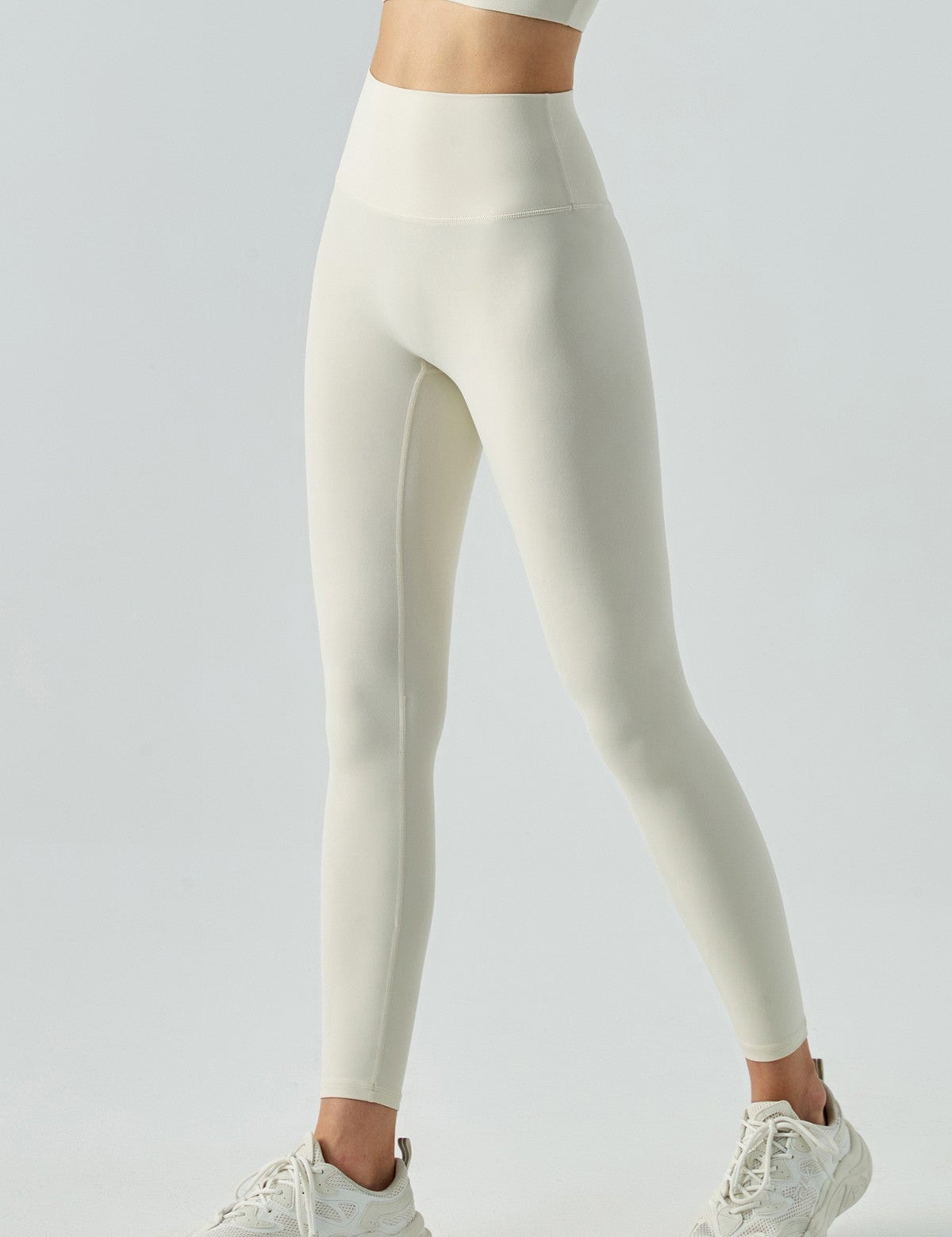 High-Rise No Front Seam Leggings by bornfocus