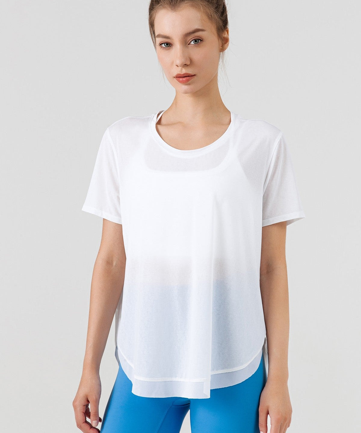 Sheer Short Sleeve Blouse by bornfocus