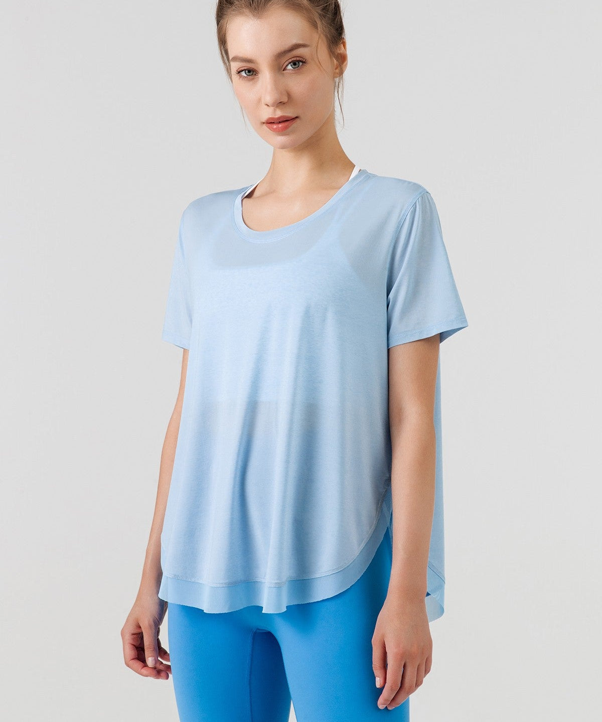Sheer Short Sleeve Blouse by bornfocus