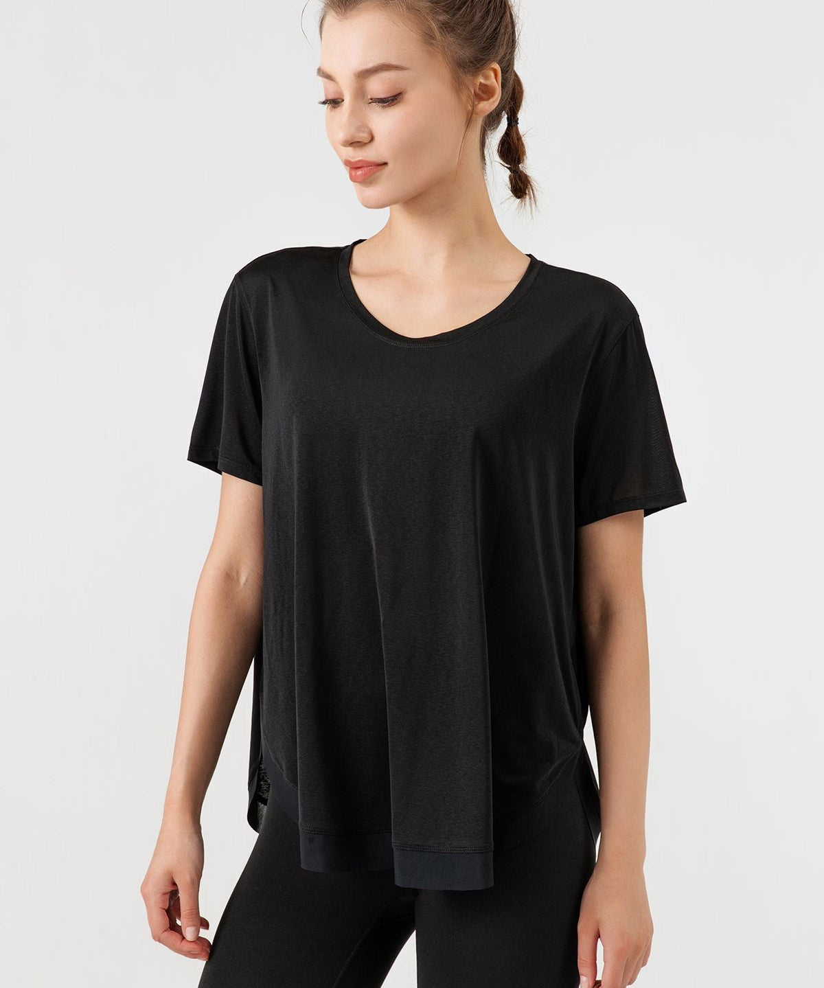 Sheer Short Sleeve Blouse by bornfocus