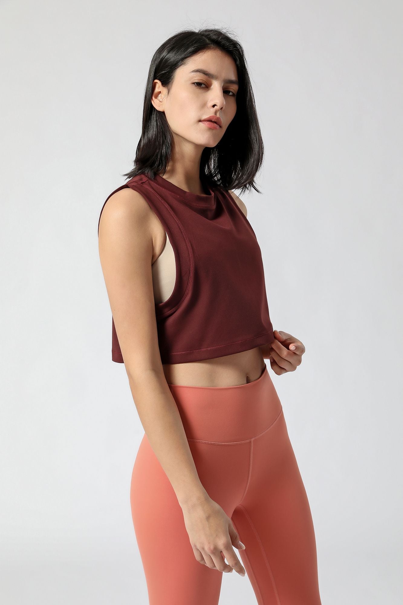 Sleeveless Cropped Tank Tops by bornfocus