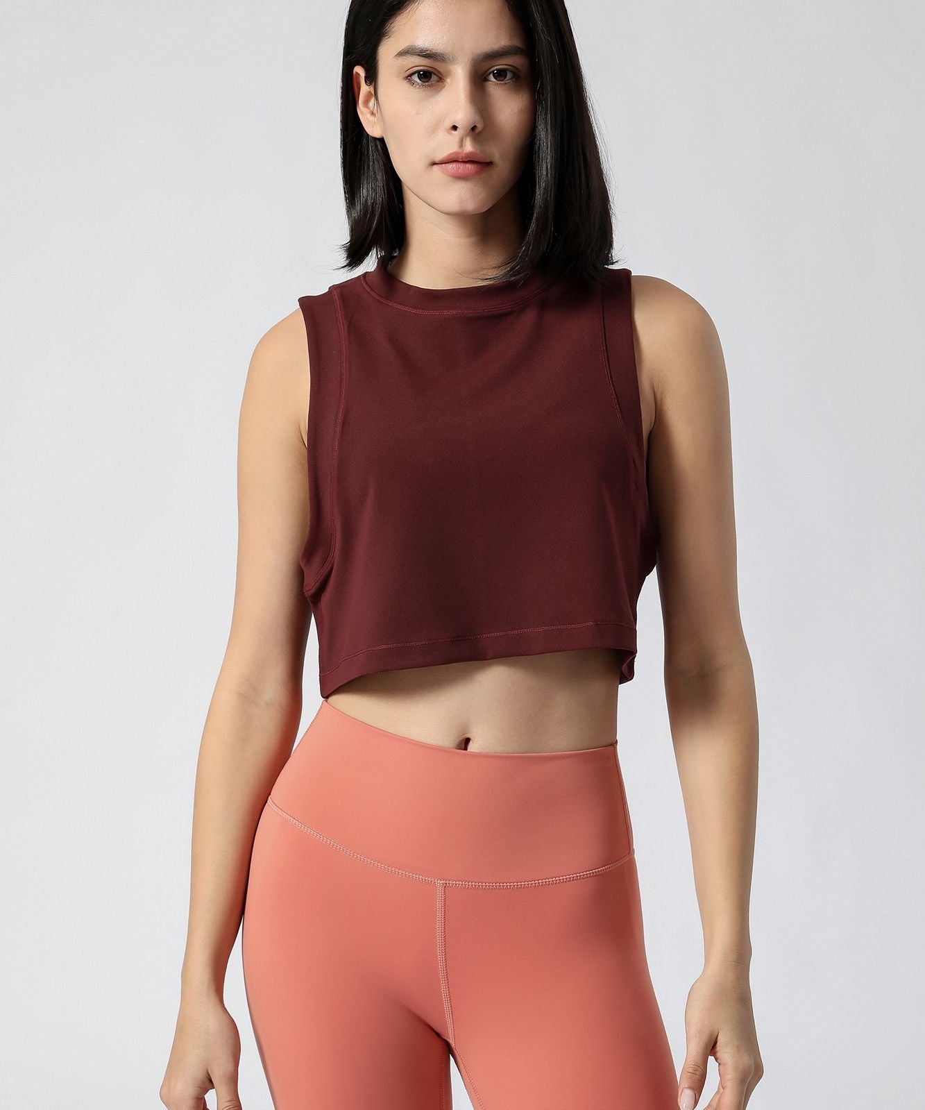 Sleeveless Cropped Tank Tops by bornfocus