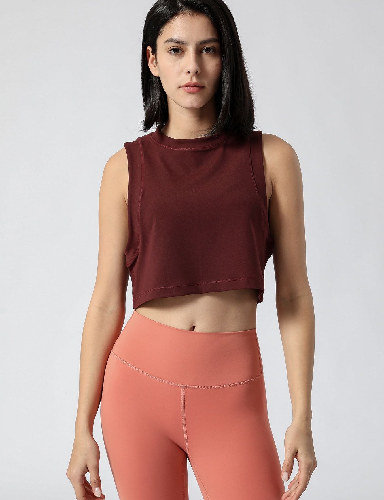 Sleeveless Cropped Tank Tops by bornfocus