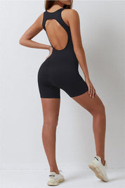 Sleeveless Form Bodysuit Shorts by bornfocus