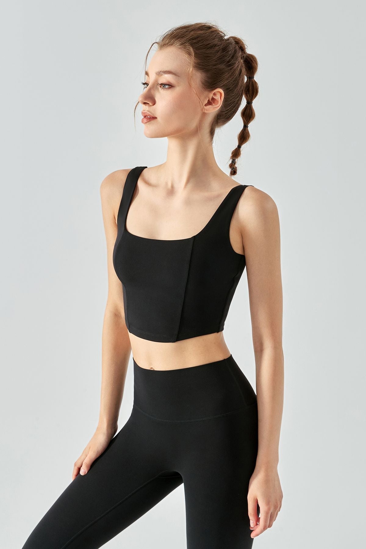 Seamed Crop Corset Top by bornfocus