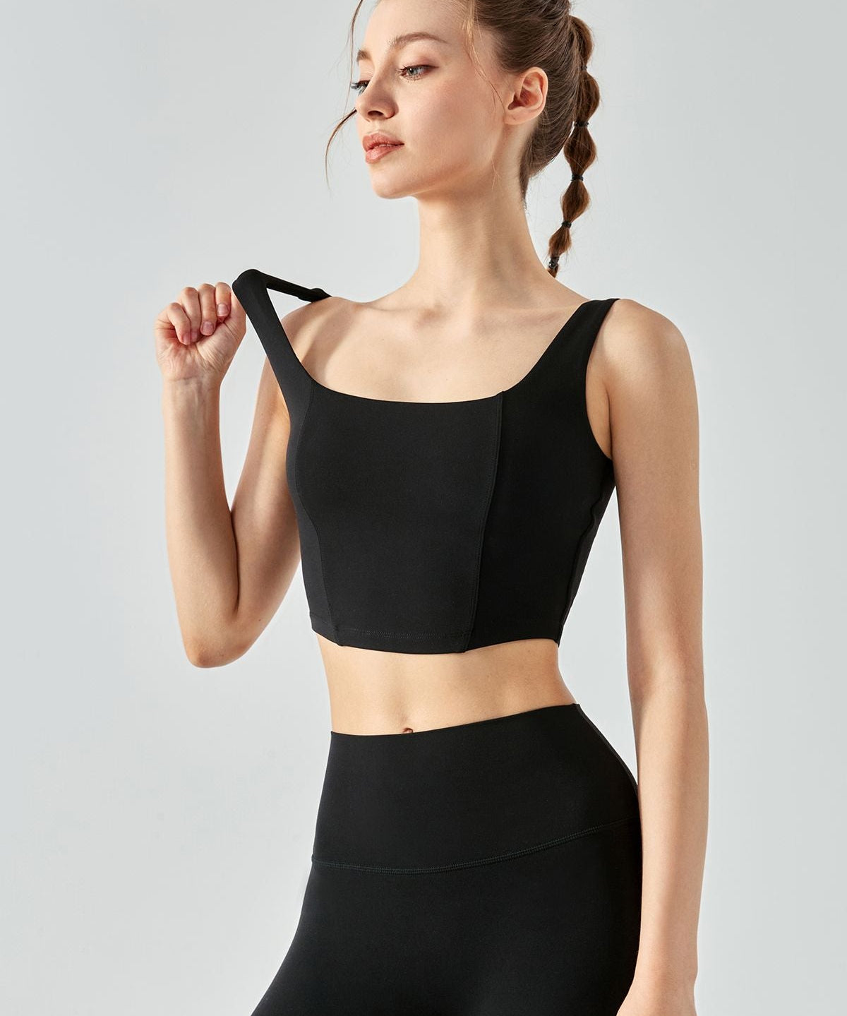 Seamed Crop Corset Top by bornfocus