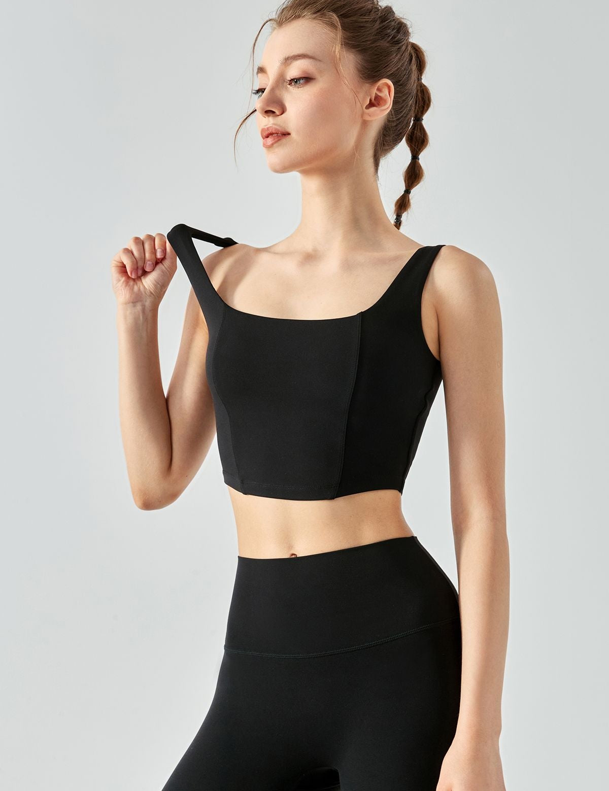 Seamed Crop Corset Top by bornfocus