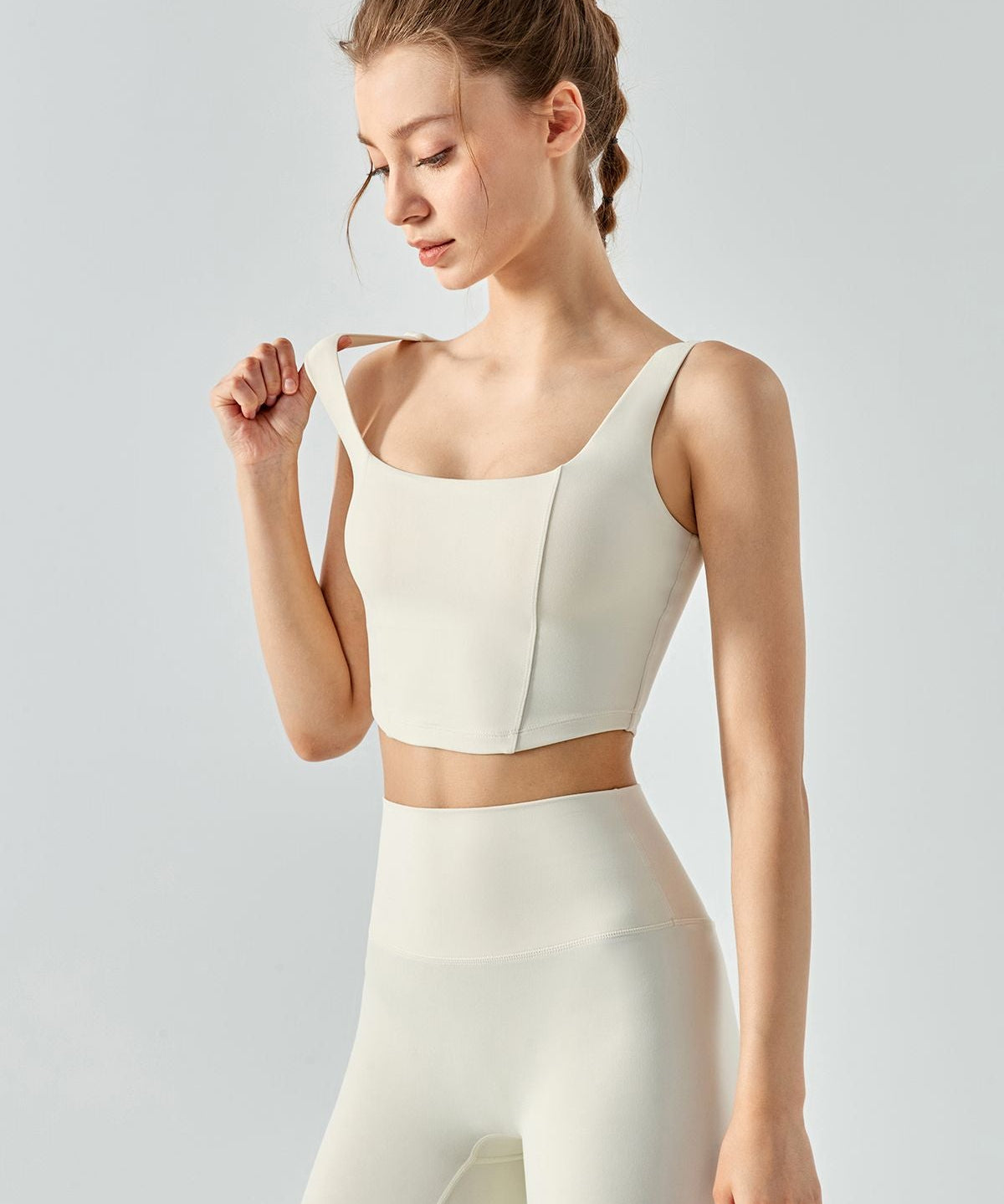 Seamed Crop Corset Top by bornfocus