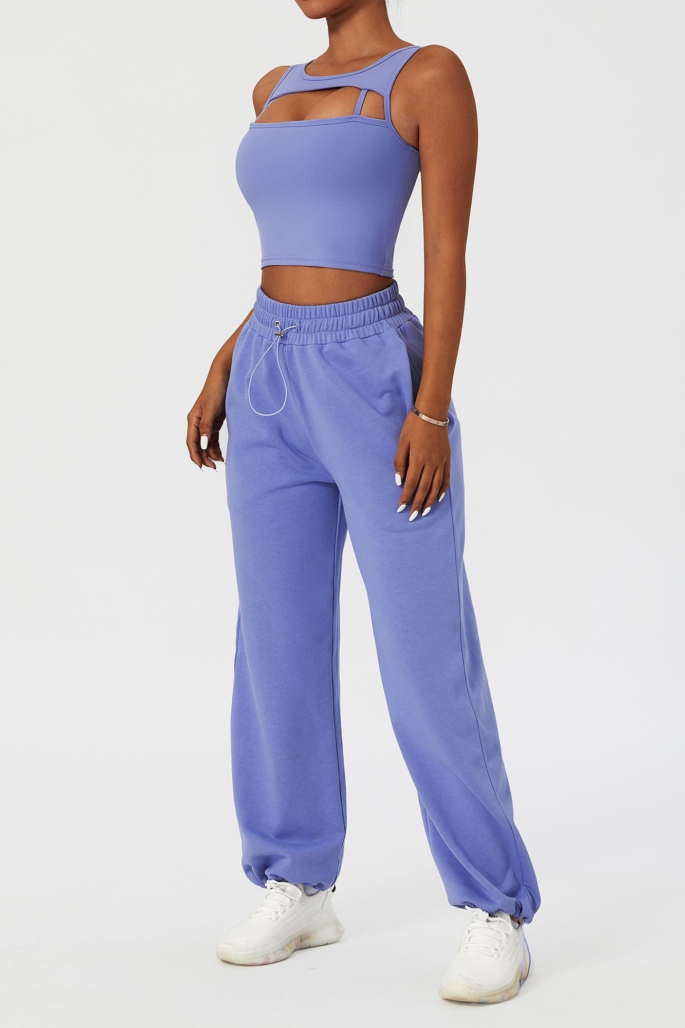 Sweatpants with Adjustable Drawstring by bornfocus