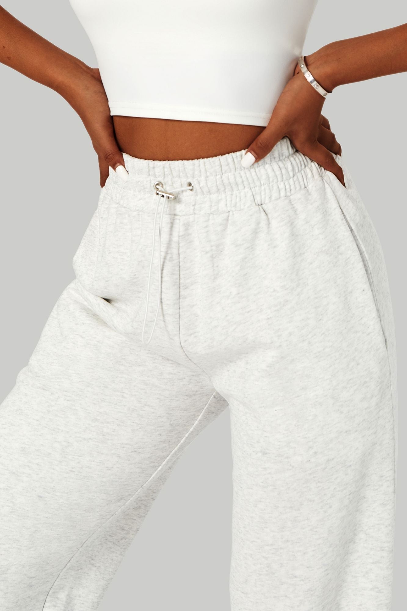 Sweatpants with Adjustable Drawstring by bornfocus