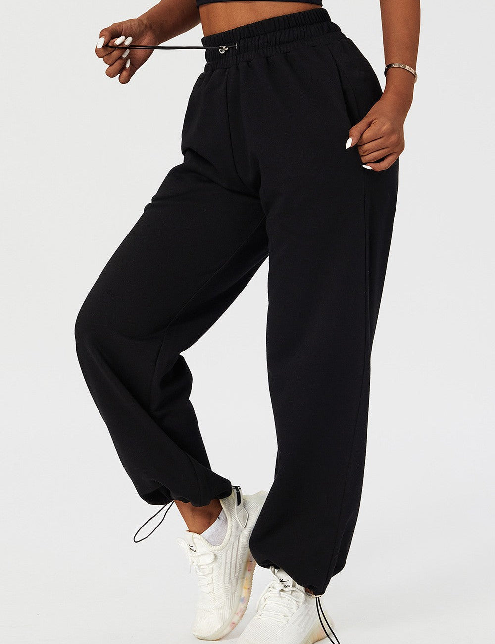 Sweatpants with Adjustable Drawstring by bornfocus