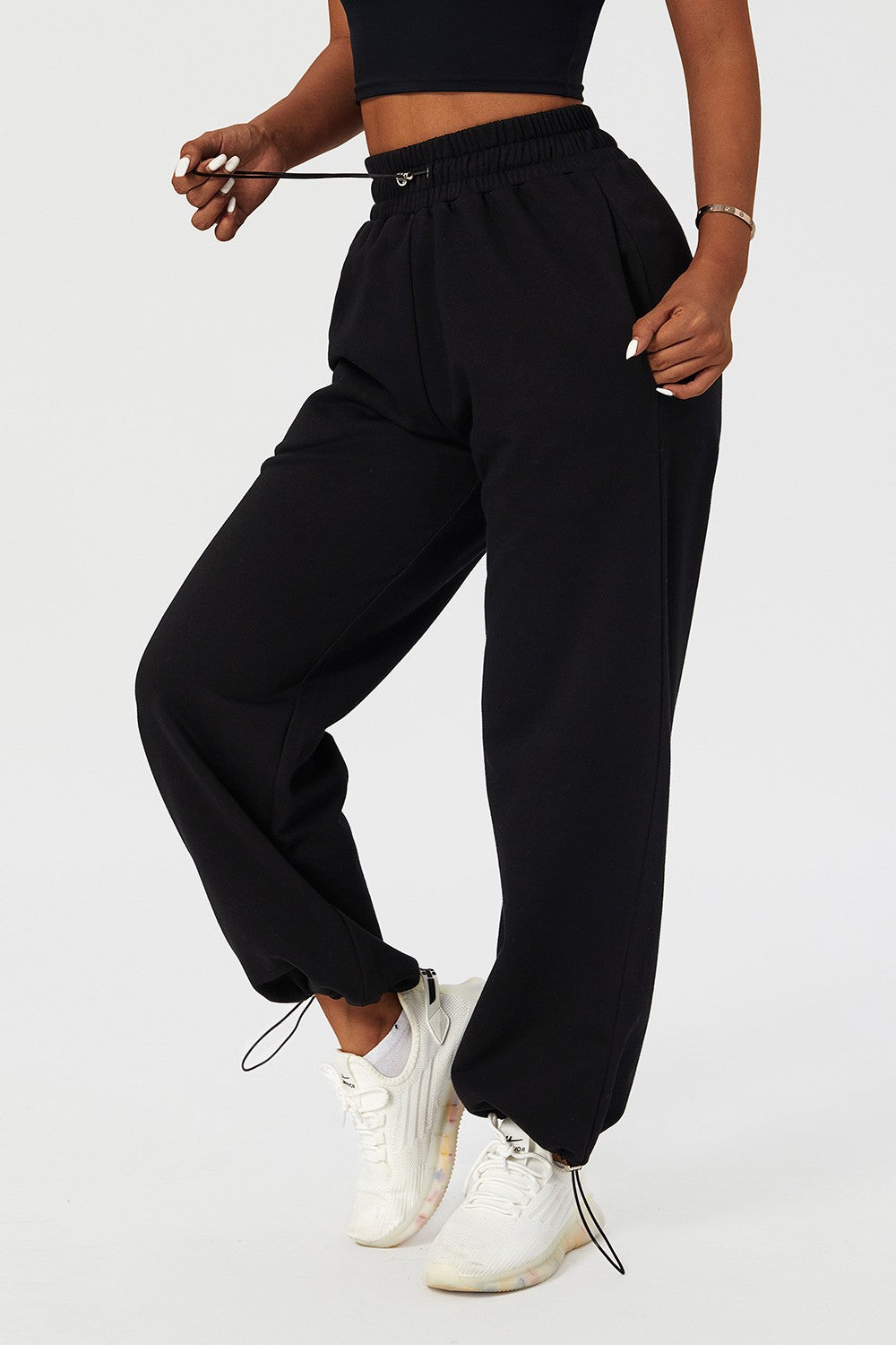 Sweatpants with Adjustable Drawstring by bornfocus