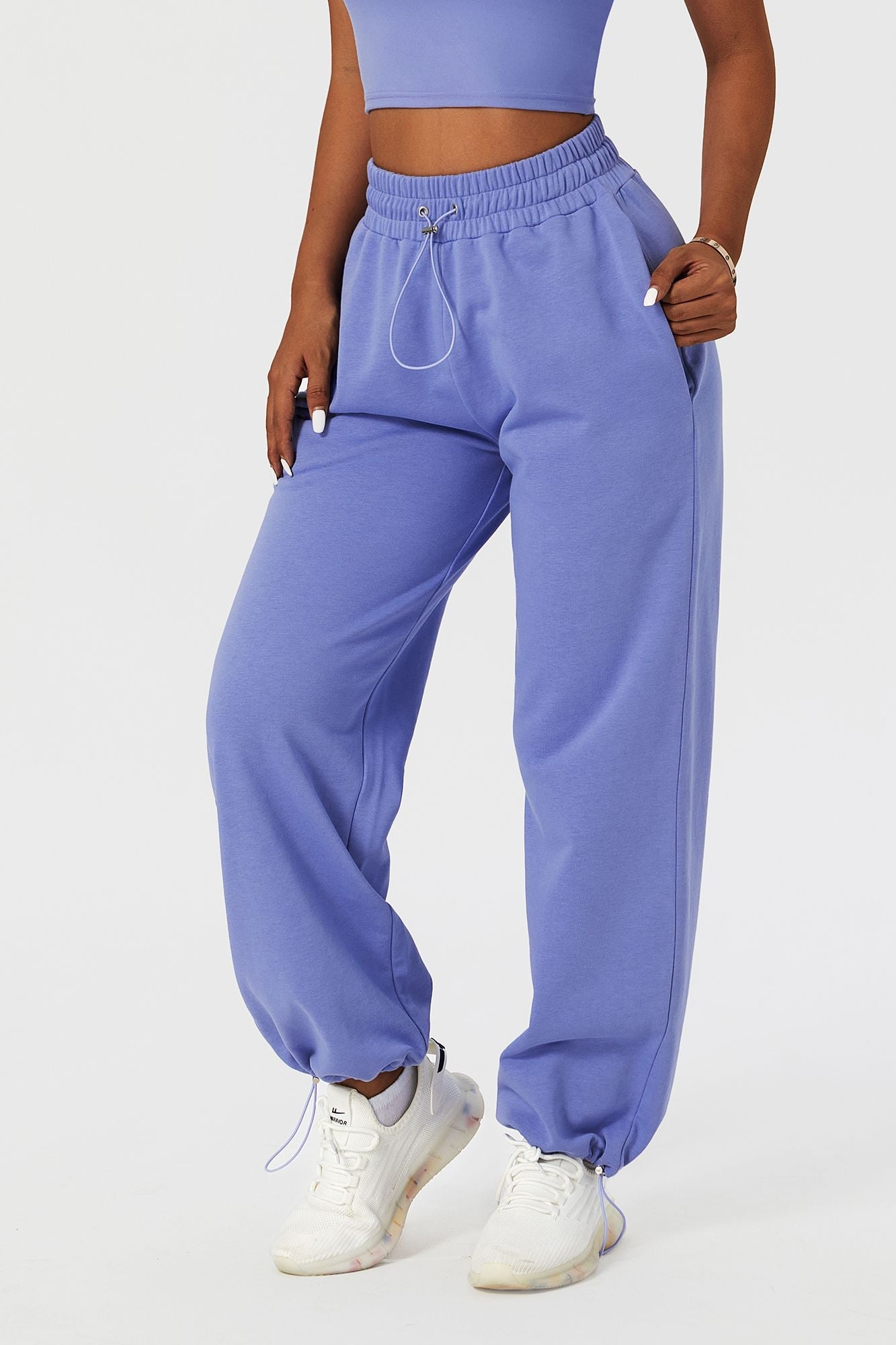 Sweatpants with Adjustable Drawstring by bornfocus