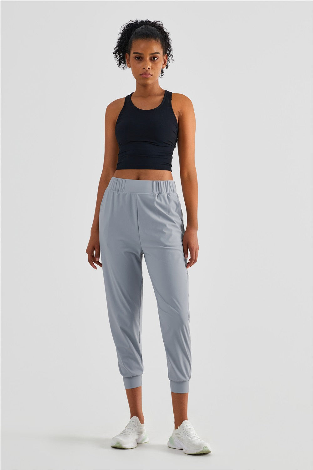 UPF 50+ Tapered Crop Pants with Pockets by bornfocus