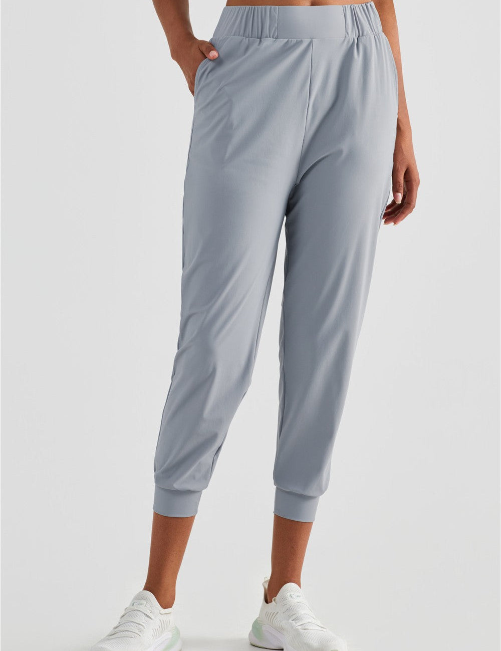 UPF 50+ Tapered Crop Pants with Pockets by bornfocus