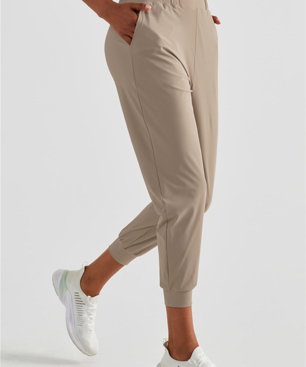 UPF 50+ Tapered Crop Pants with Pockets by bornfocus