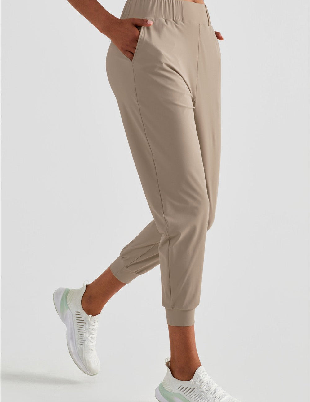 UPF 50+ Tapered Crop Pants with Pockets by bornfocus