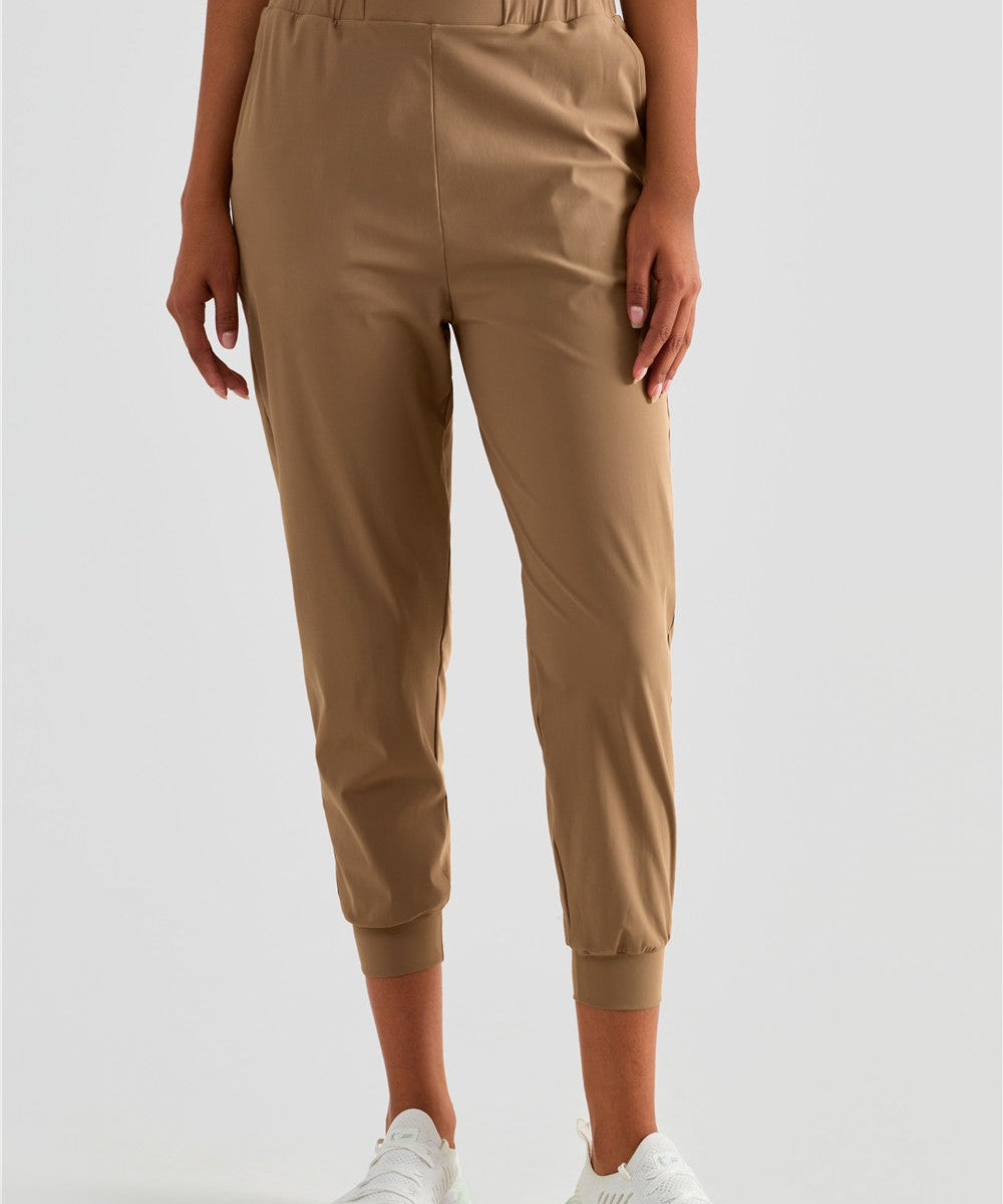 UPF 50+ Tapered Crop Pants with Pockets by bornfocus