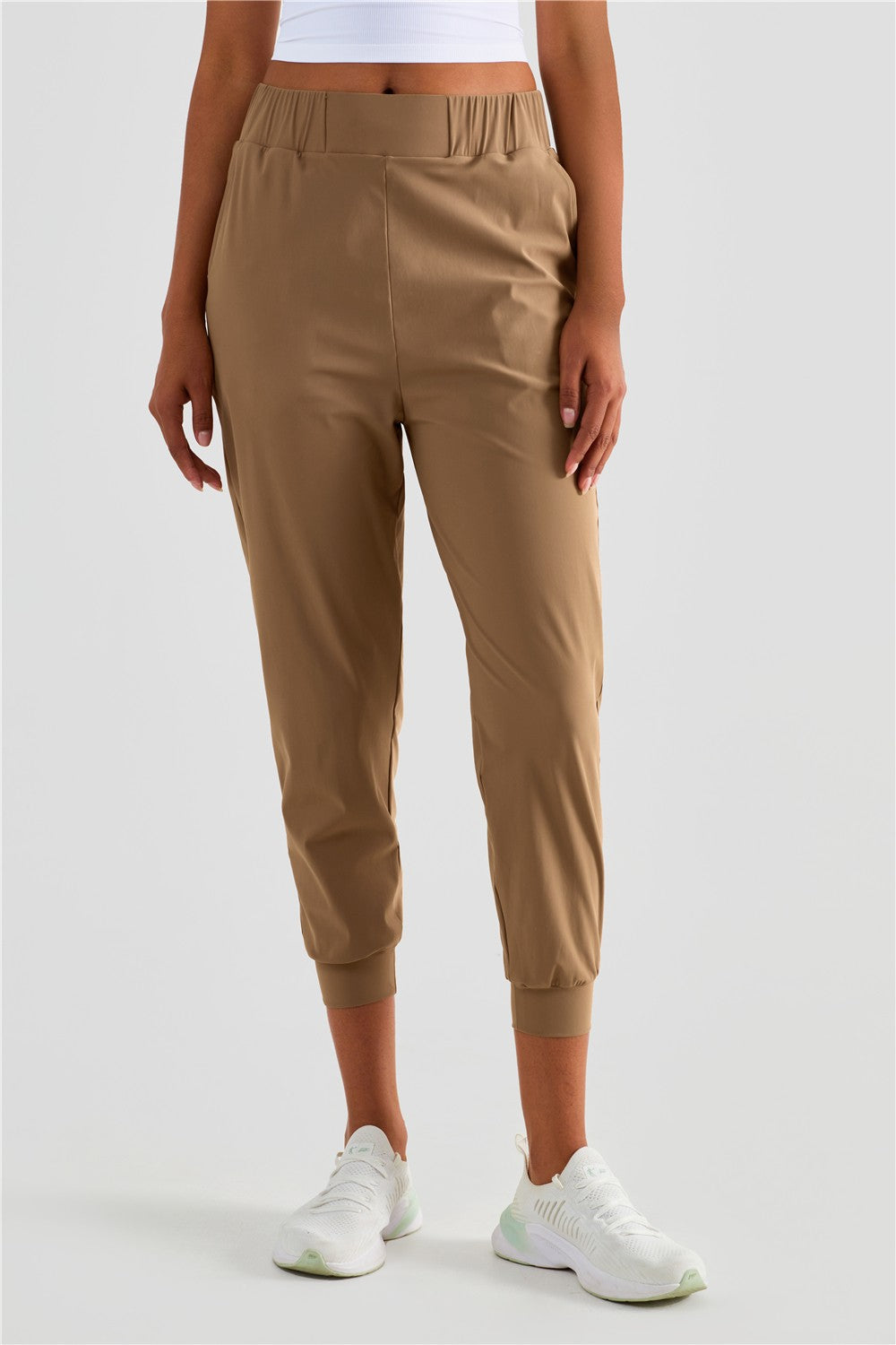 UPF 50+ Tapered Crop Pants with Pockets by bornfocus