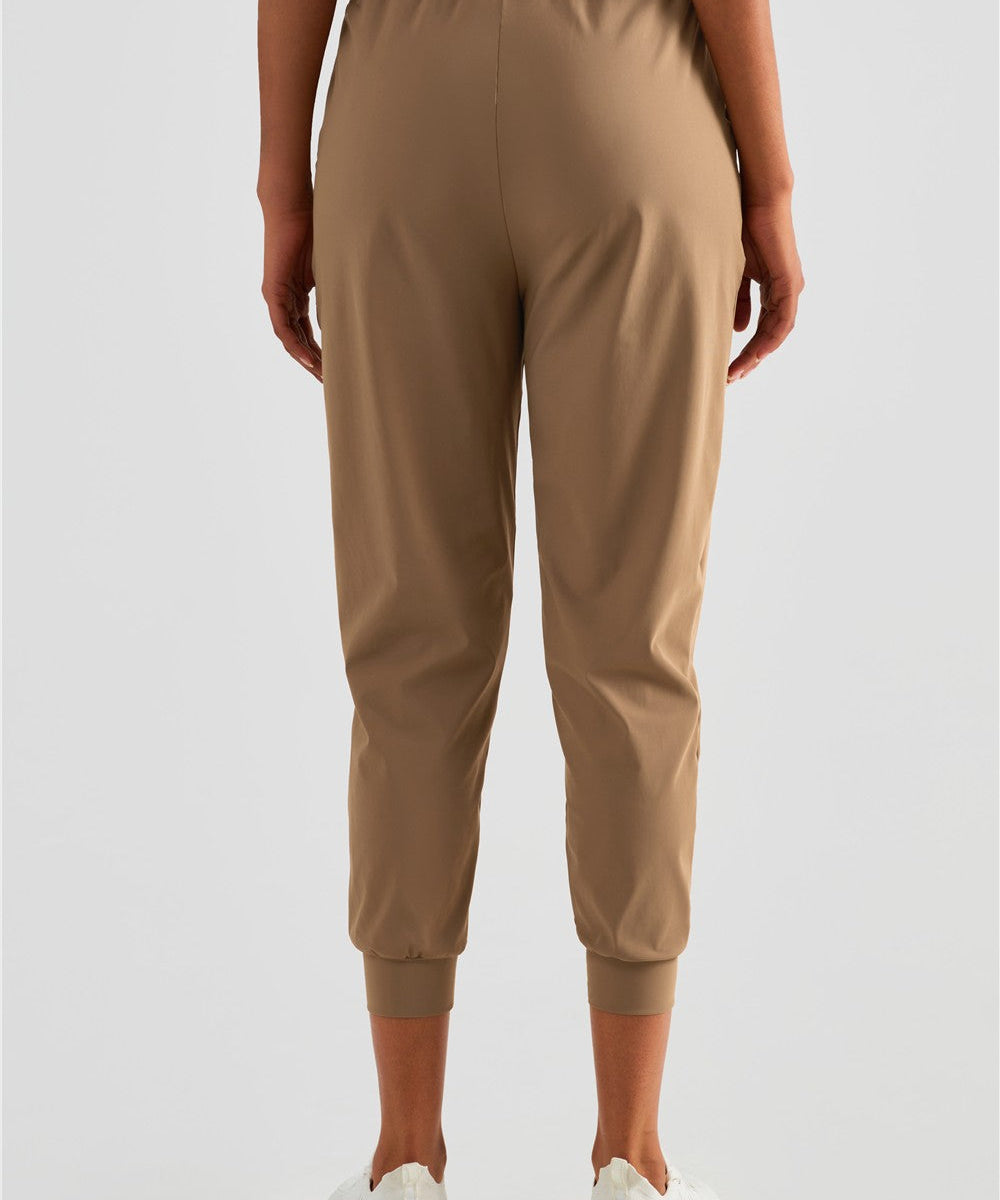 UPF 50+ Tapered Crop Pants with Pockets by bornfocus