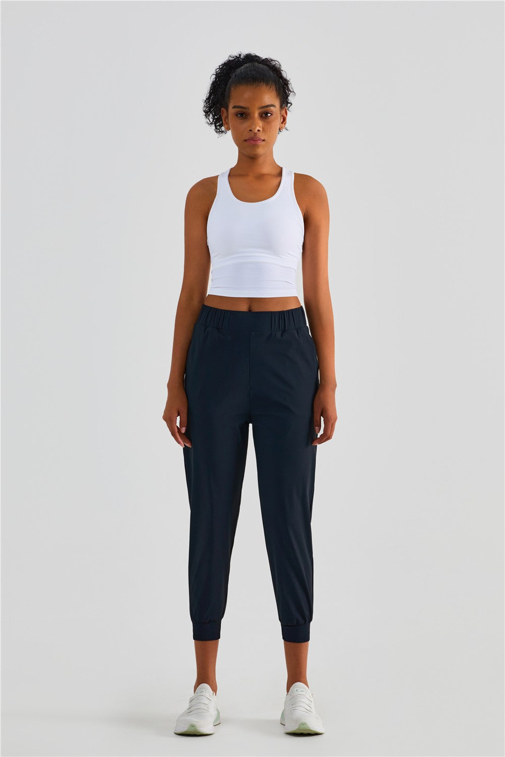 UPF 50+ Tapered Crop Pants with Pockets by bornfocus