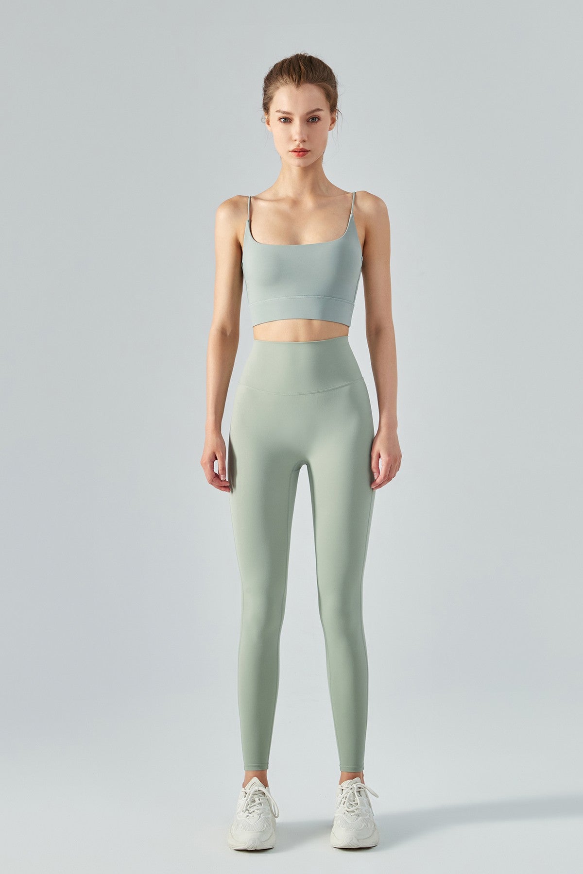 Thin Strap Open Back Sports Bra Cami by bornfocus