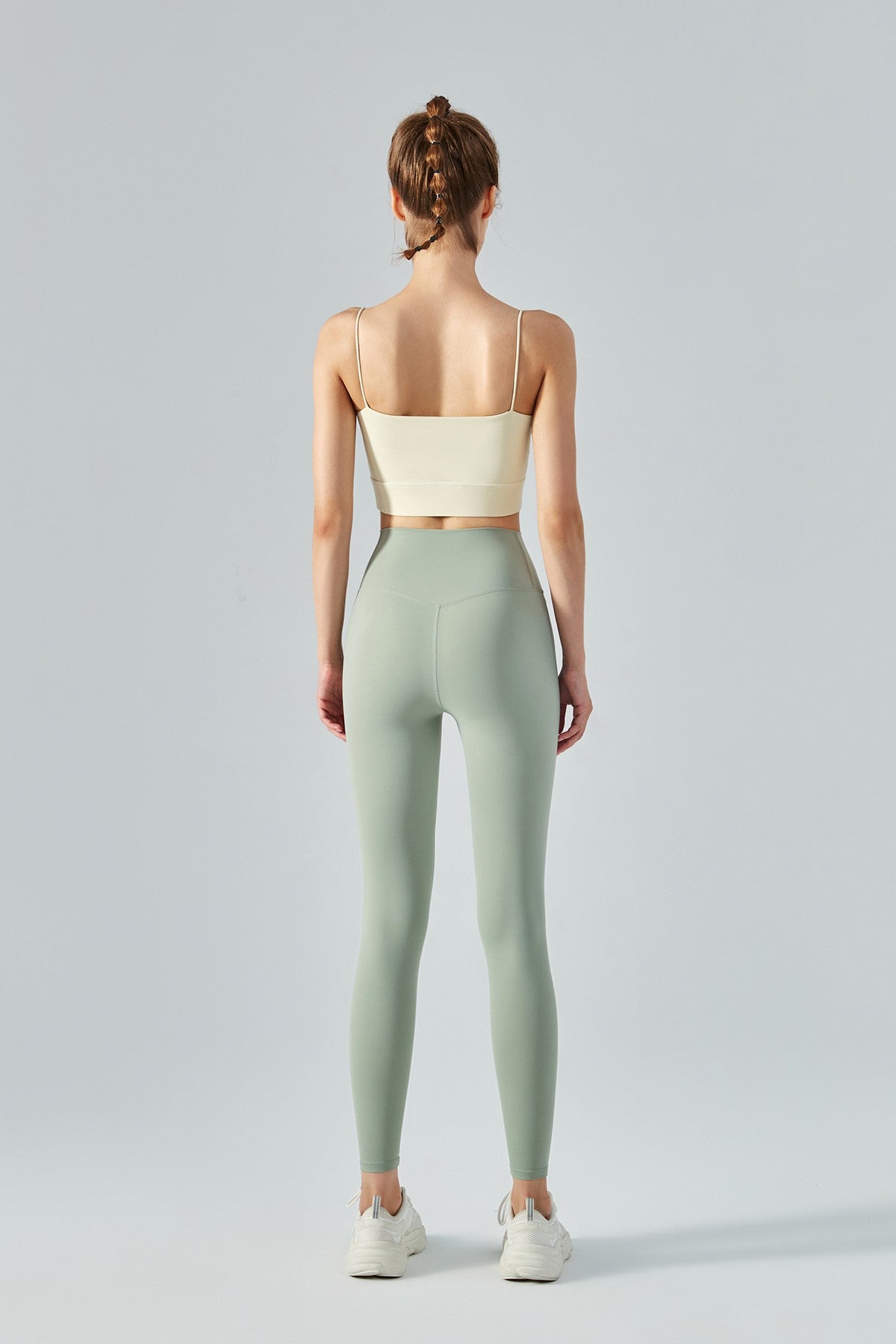 Thin Strap Open Back Sports Bra Cami by bornfocus