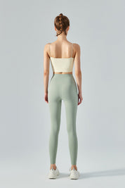 Thin Strap Open Back Sports Bra Cami by bornfocus