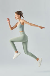 Thin Strap Open Back Sports Bra Cami by bornfocus