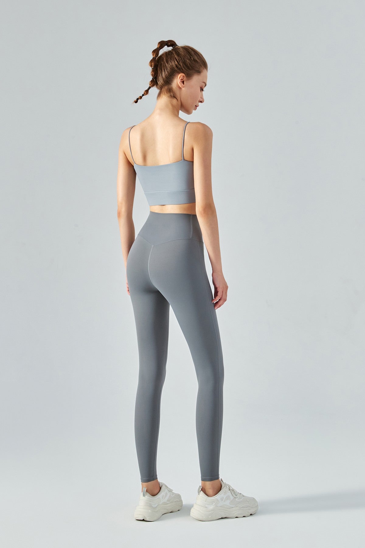 Thin Strap Open Back Sports Bra Cami by bornfocus