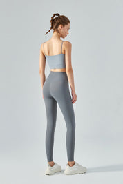 Thin Strap Open Back Sports Bra Cami by bornfocus