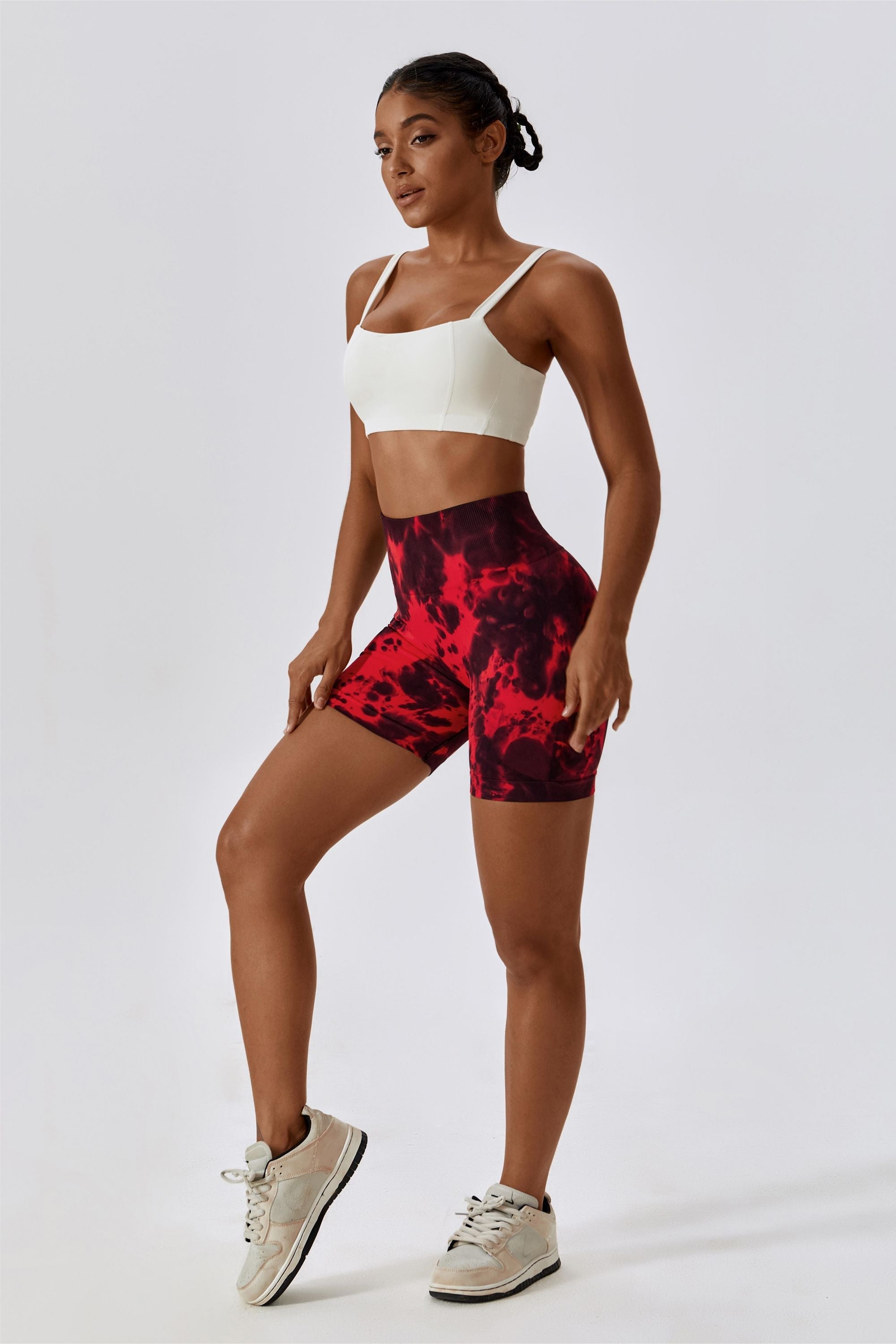 Tie Dye Scrunch Bum Shorts by bornfocus