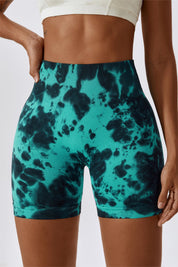 Tie Dye Scrunch Bum Shorts by bornfocus