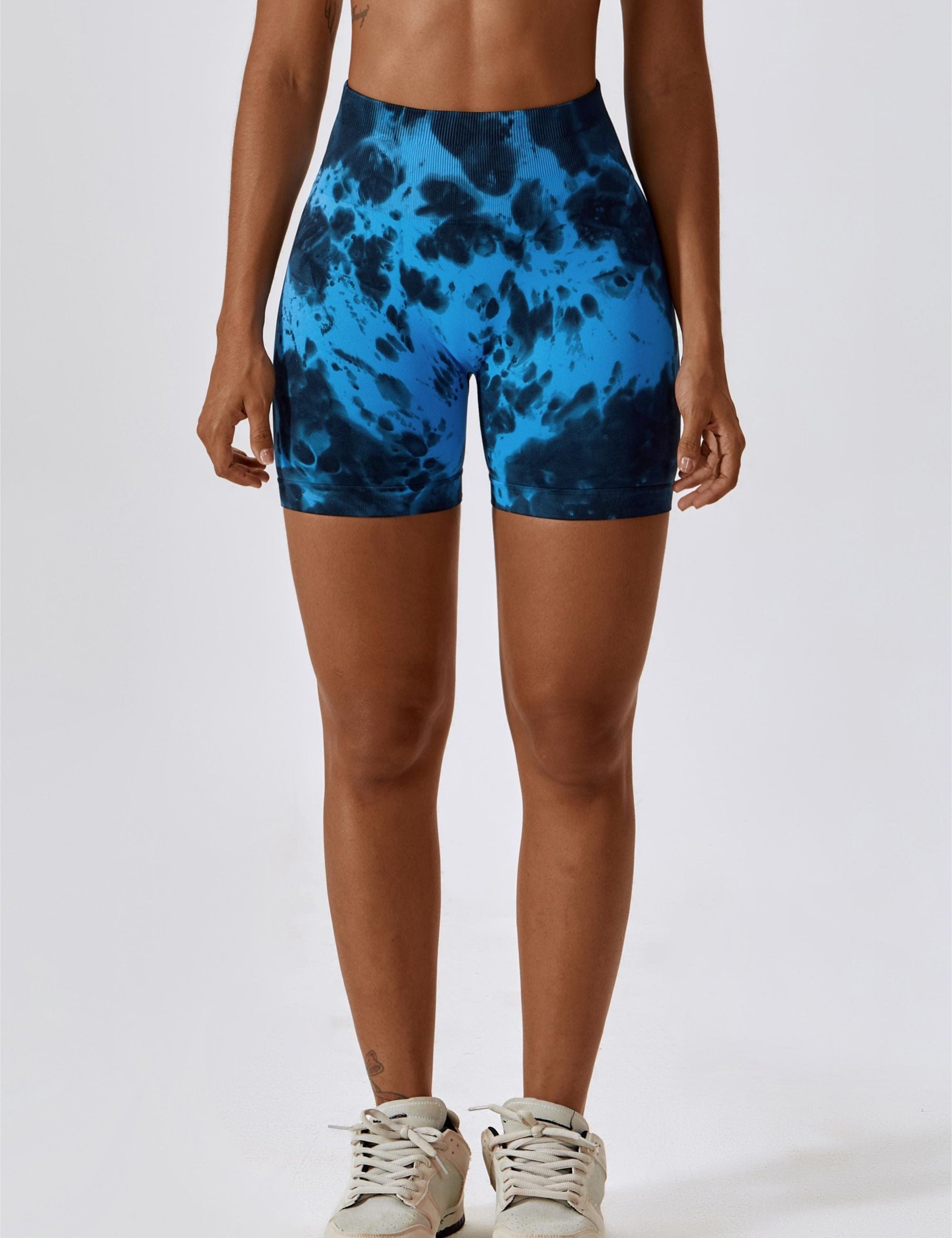 Tie Dye Scrunch Bum Shorts by bornfocus