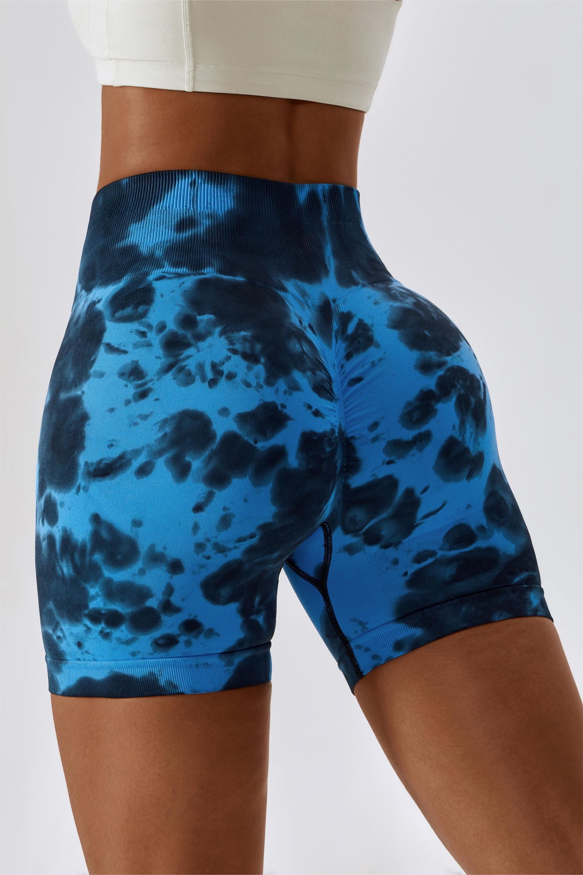 Tie Dye Scrunch Bum Shorts by bornfocus