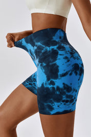 Tie Dye Scrunch Bum Shorts by bornfocus