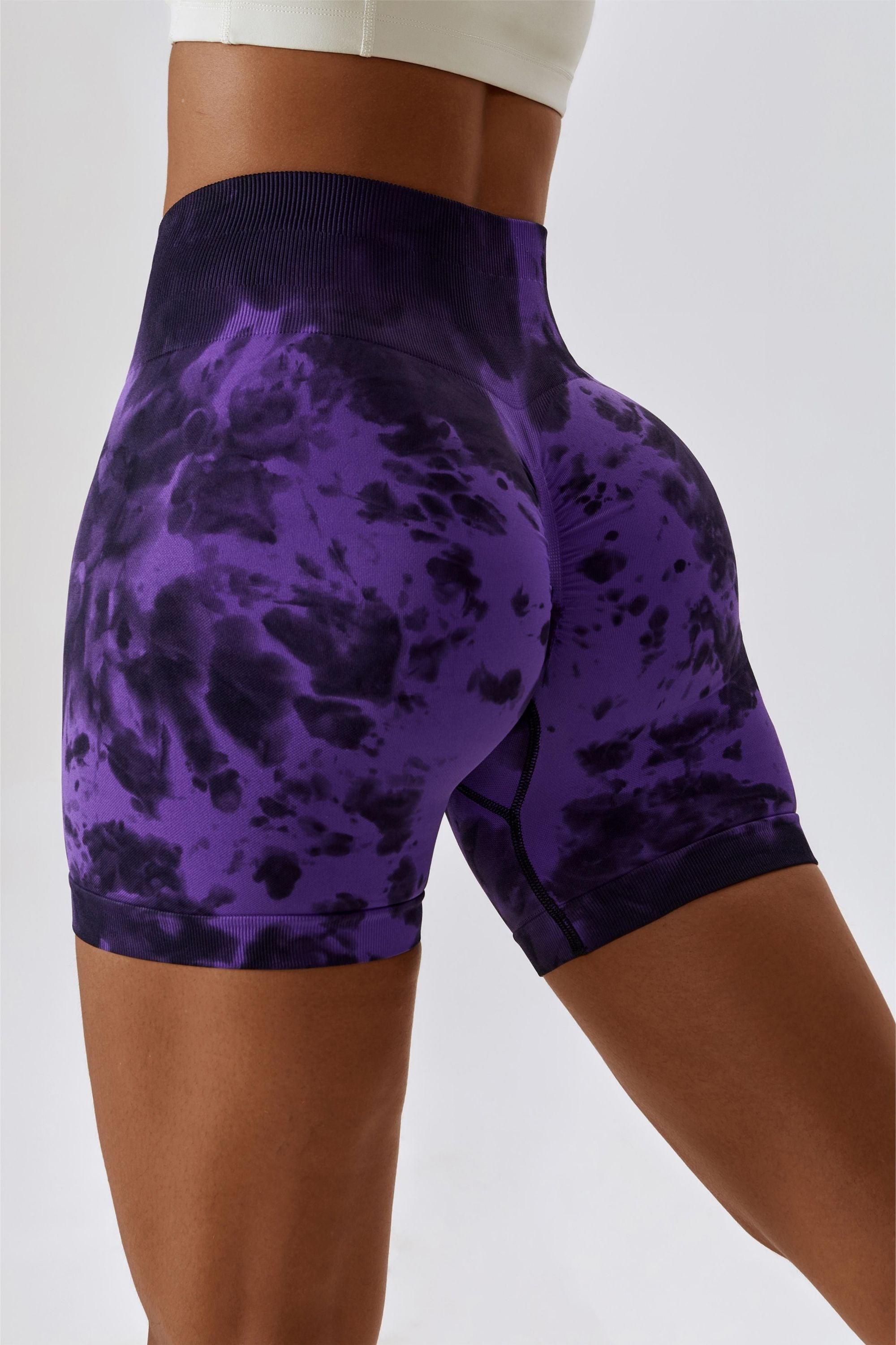 Tie Dye Scrunch Bum Shorts by bornfocus