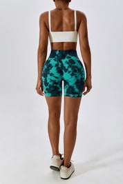 Tie Dye Scrunch Bum Shorts by bornfocus