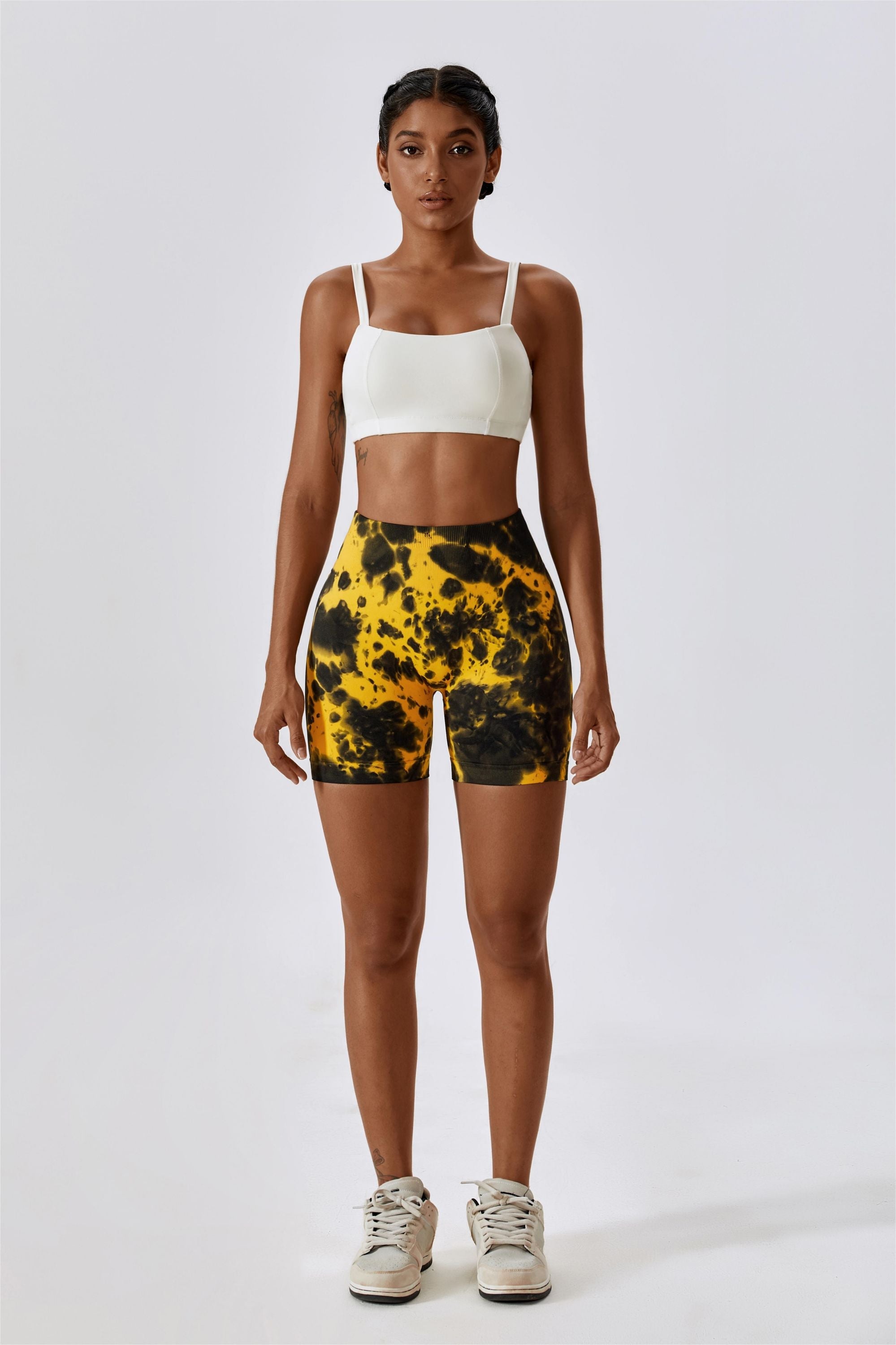 Tie Dye Scrunch Bum Shorts by bornfocus