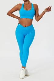 V Cross Waistband Butt-Sculpting Legging by bornfocus