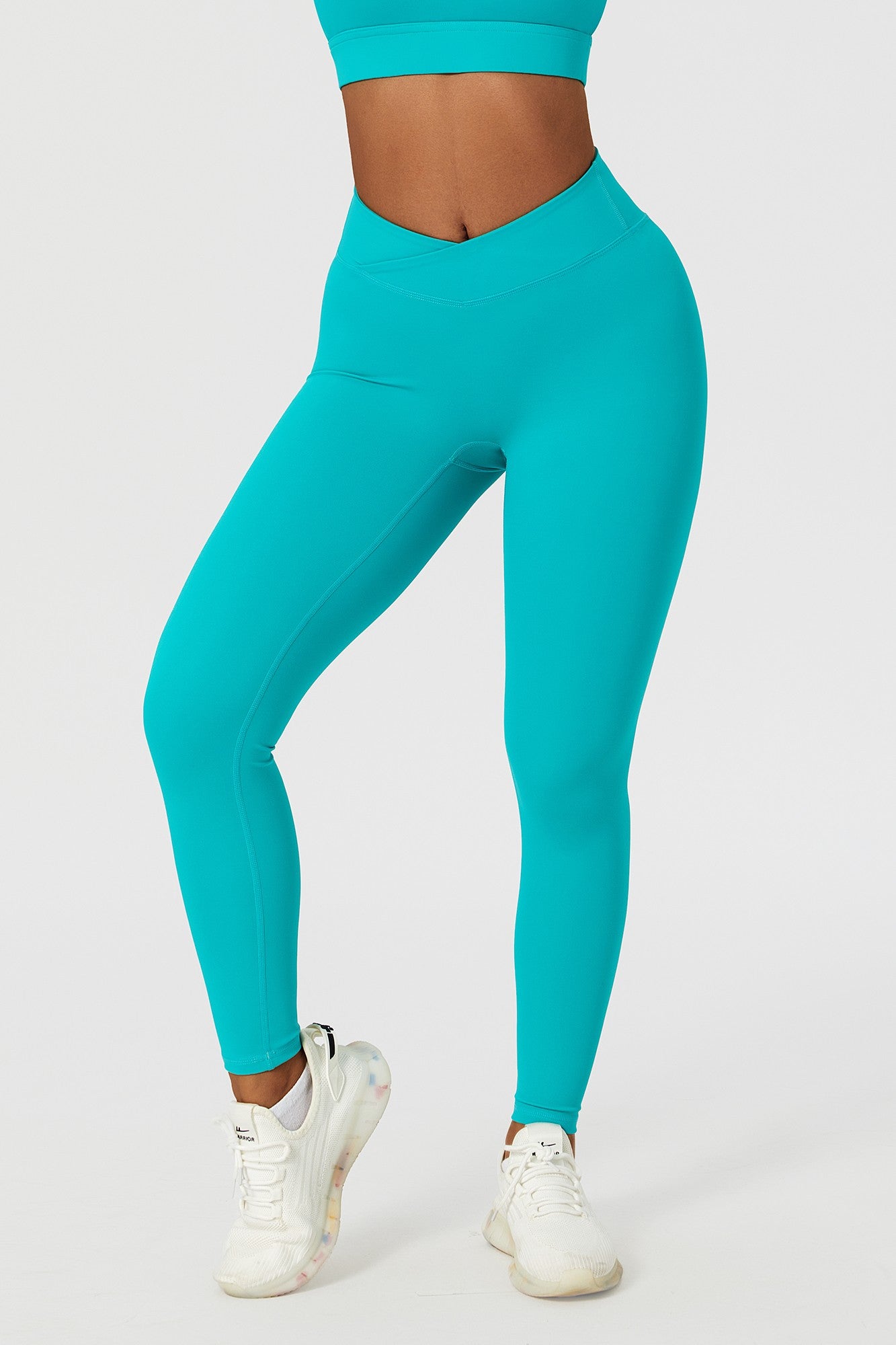 V Cross Waistband Butt-Sculpting Legging by bornfocus