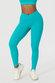 V Cross Waistband Butt-Sculpting Legging by bornfocus