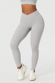 V Cross Waistband Butt-Sculpting Legging by bornfocus