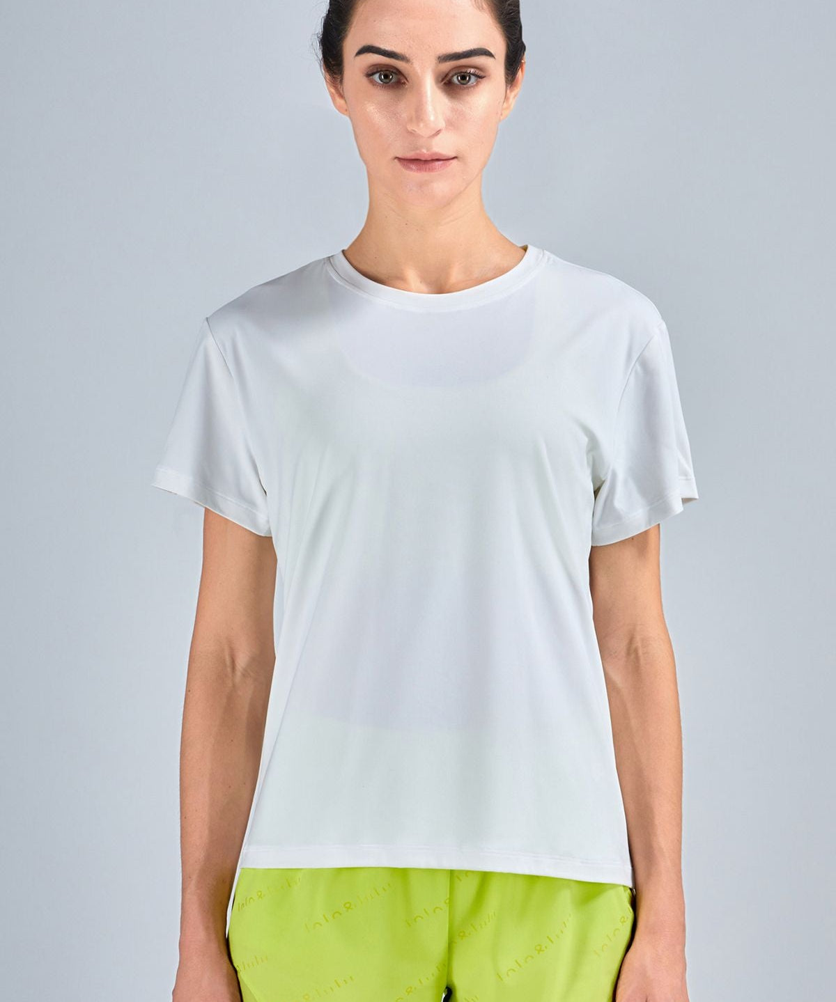 Open Back Crew Neck T-Shirts by bornfocus