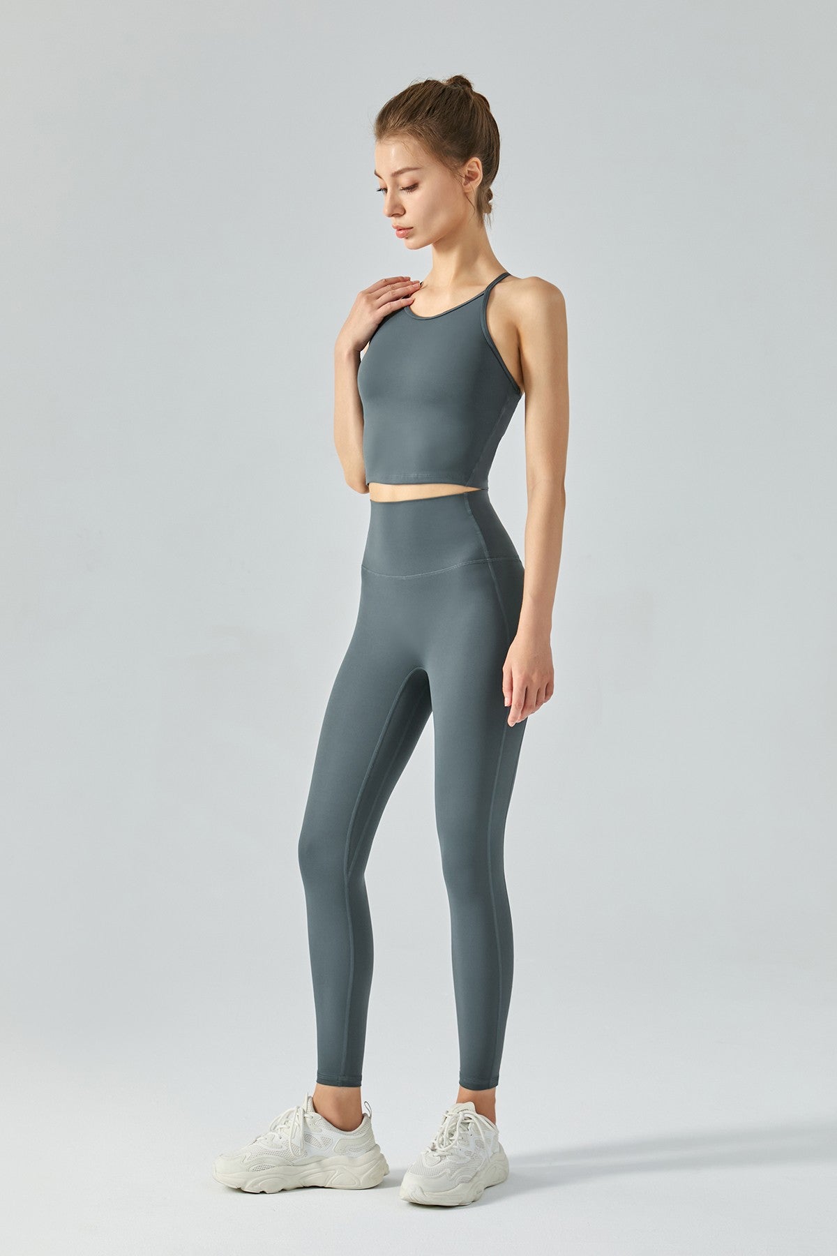 Y-Back Sports Bra & Leggings Activewear Set by bornfocus