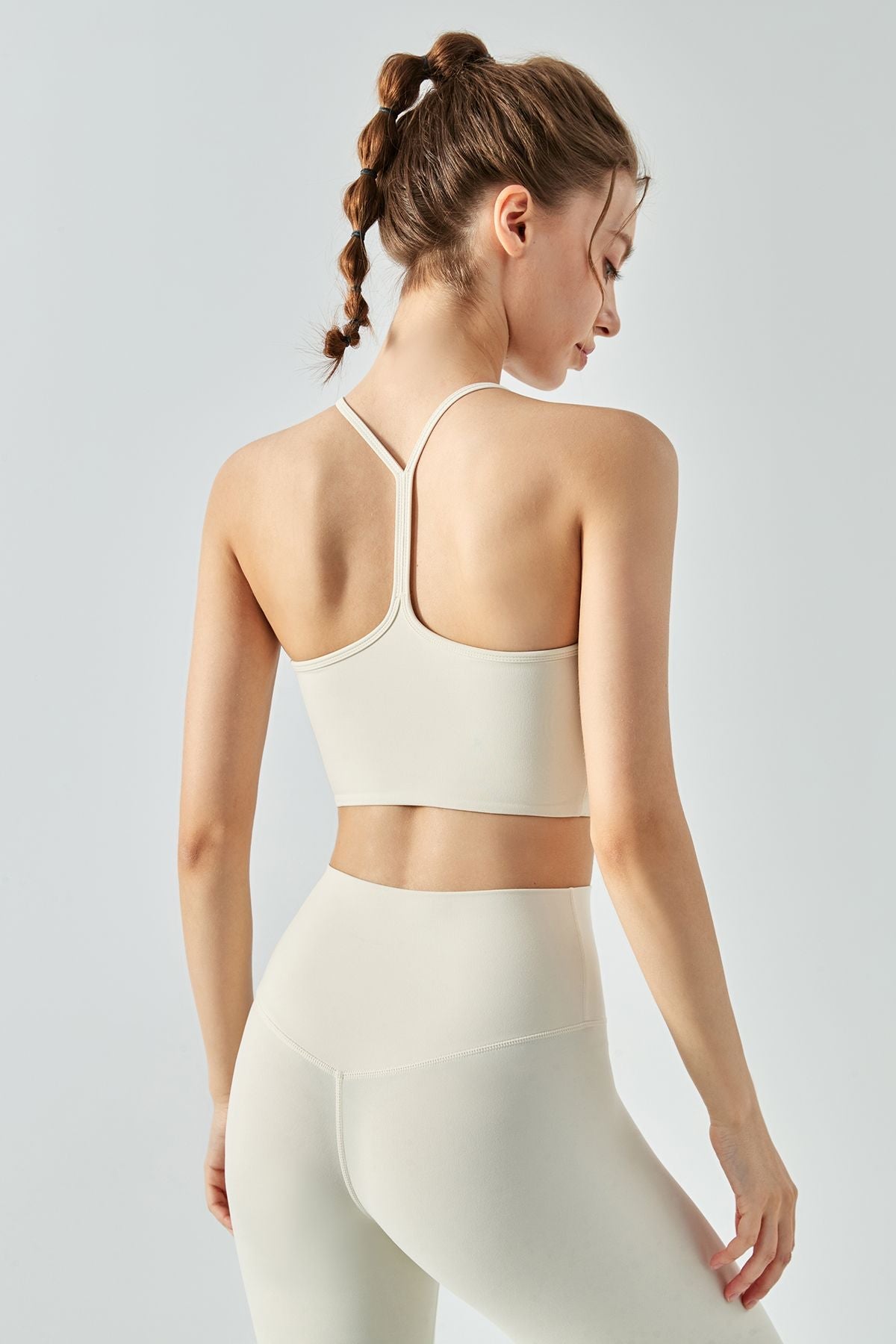 Y Shape Racerback Sports Bra by bornfocus