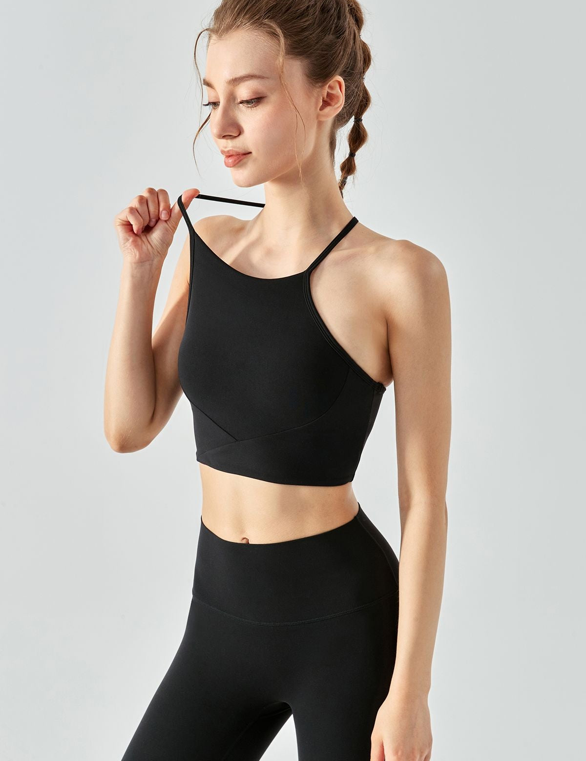 Y Shape Racerback Sports Bra by bornfocus